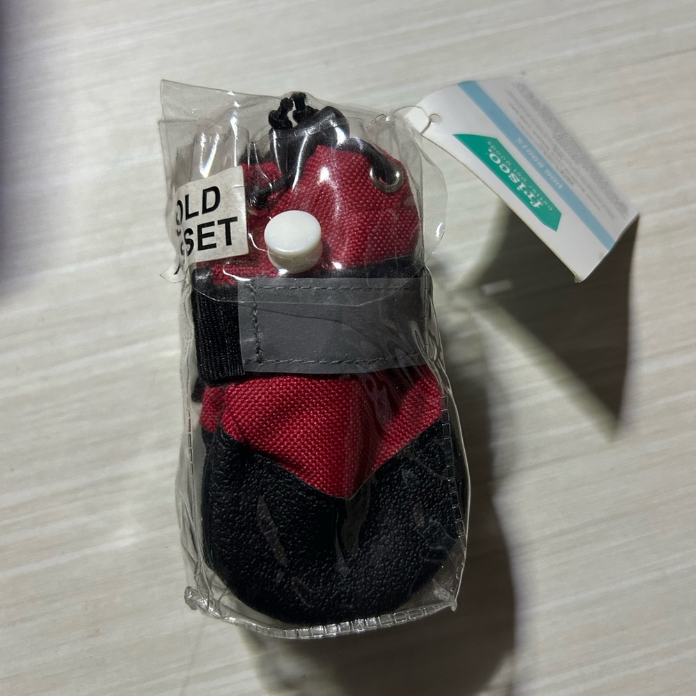 Red and Black Dog Booties